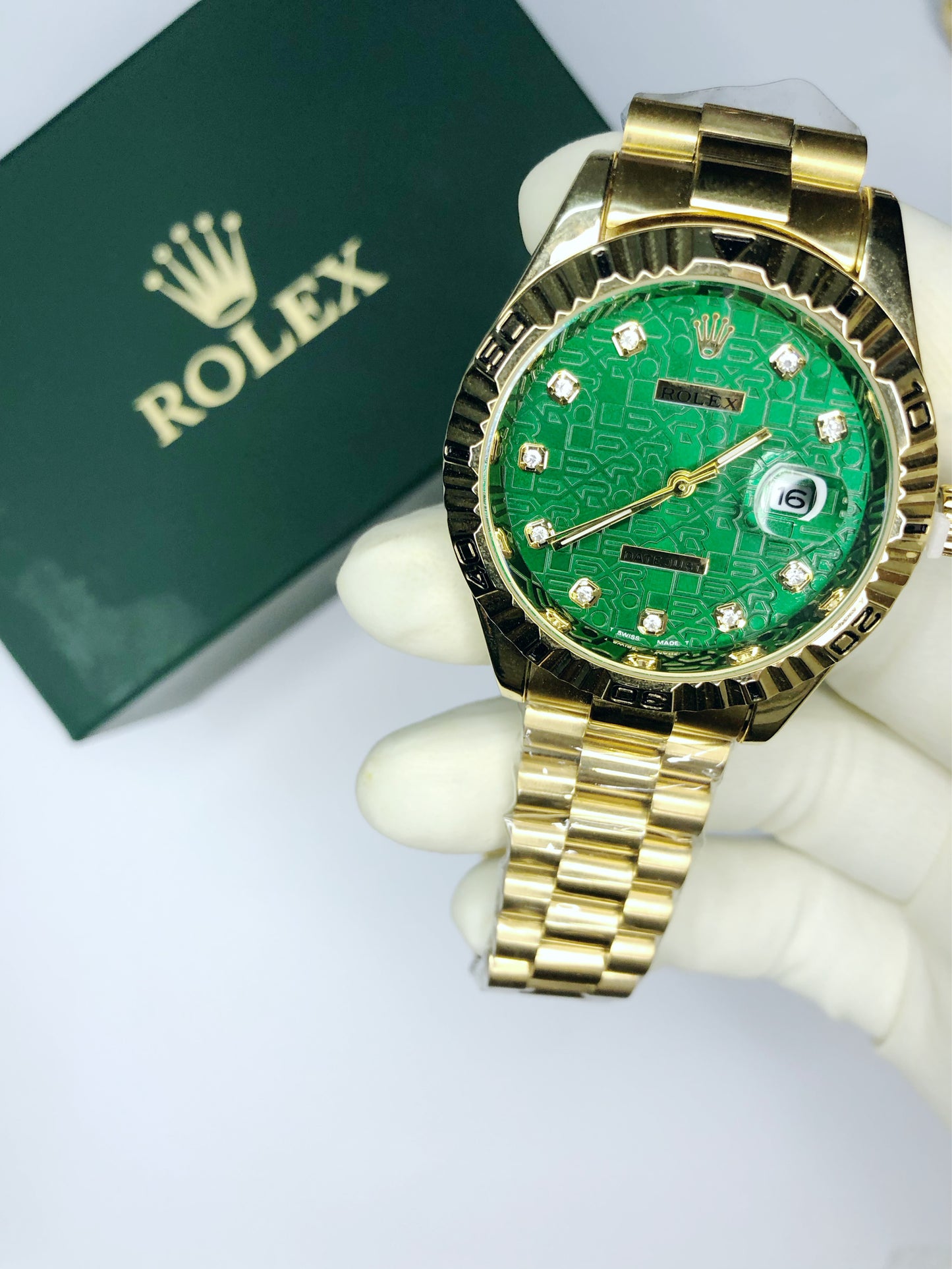 Rolex With Green Dail