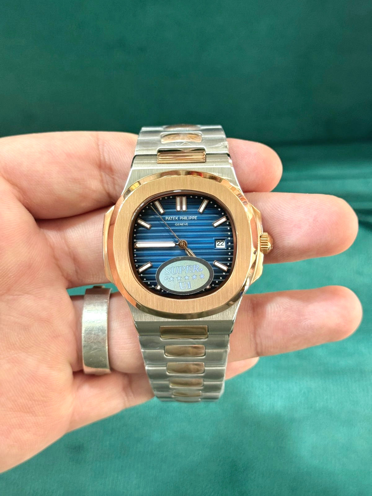 Automatic Watch Patek Phillipe Blue