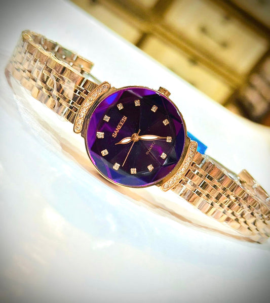 Purple Dail Saneesi Watch